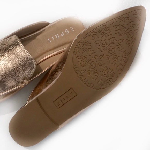 NIB Esprit rose gold Mules - Picture 5 of 8